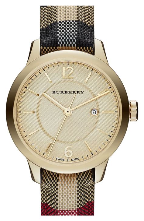 burberry check stamped watch|burberry watch outlet.